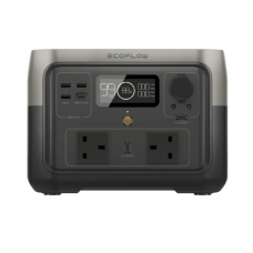 EcoFlow RIVER 2 MAX Portable Power Station - Battery capacity 512Wh, AC Output 500W with surge 1000W, Solar Up To 220w 50v 13A